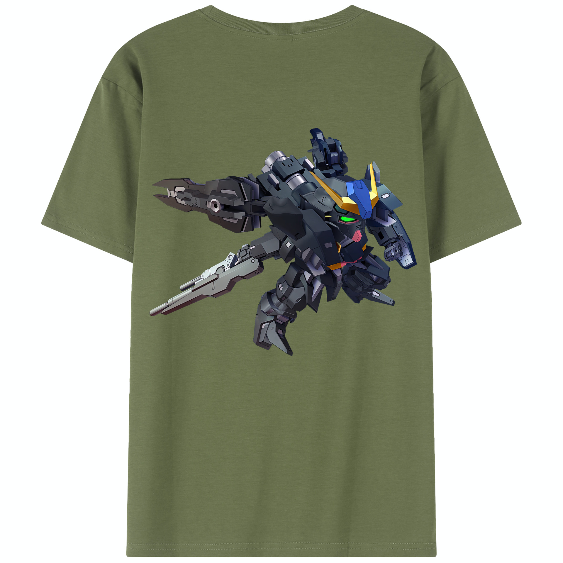 （画像用） 機動戦士ガンダム Mobile Suit Gundam 綿100％半袖Tシャツ（背面プリント）